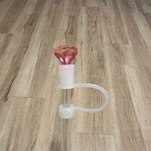 Pink Gem Straw Topper